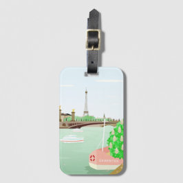 Monogram Parisresagagg med Affärskort Bagagebricka
