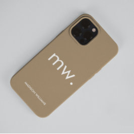 Monogram Pastel Elegant Feminin minimalistisk Fodr