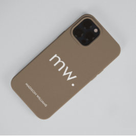 Monogram Pastel Elegant Feminin minimalistisk Fodr