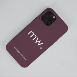 Monogram Pastell Elegant Feminint Minimalistiskt F
