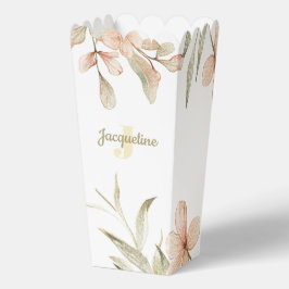 Monogram pastell rosa baby himmel baby blommig des presentaskar