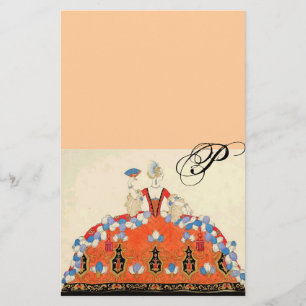 MONOGRAM Peach dam ORANGE MODE COSTUME DESIGN Brevpapper