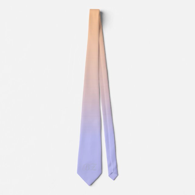 Monogram Peach Lila Ombre Faded Slips (Framsida)