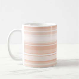 Monogram peach rand kaffemugg