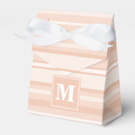 Monogram peach rand presentaskar