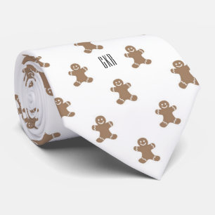 Monogram Pepparkaksgubbe Mönster Slips