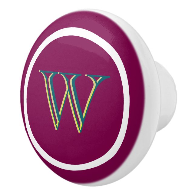 Monogram Personalized Drawer Handles Pulls Knobs  Knopp (Höger)