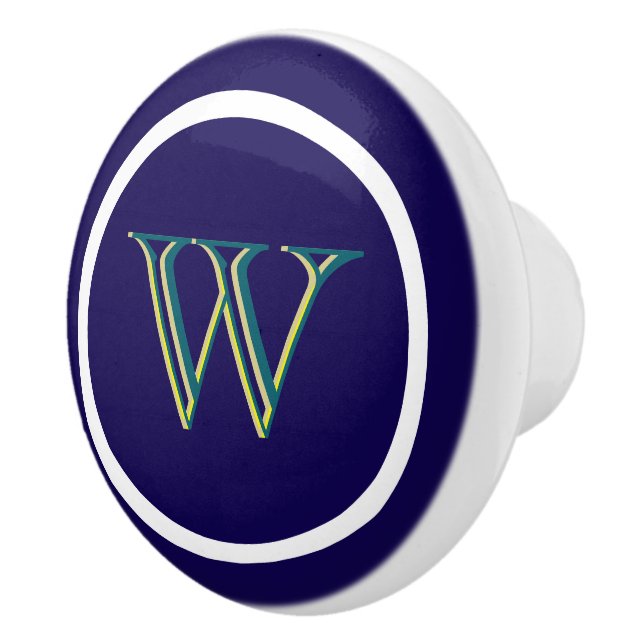 Monogram Personalized Drawer Handles Pulls Knobs  Knopp (Höger)