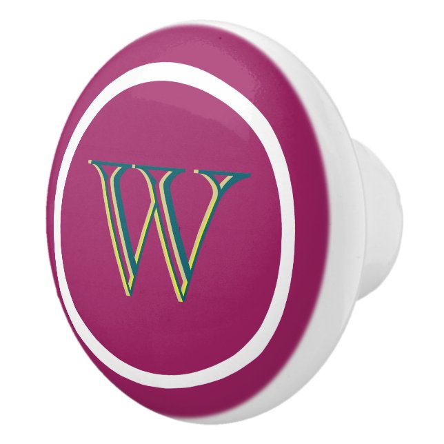 Monogram Personalized Drawer Handles Pulls Knobs  Knopp (Höger)