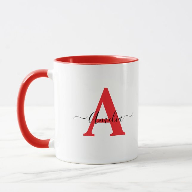 Monogram Personalized Mug  Mugg (Vänster)
