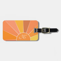 Monogram | Personlig Abstrakt Sol Design |