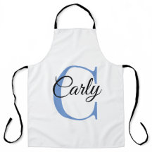 Monogram Personlig Anpassningsbar Apron - Periwink