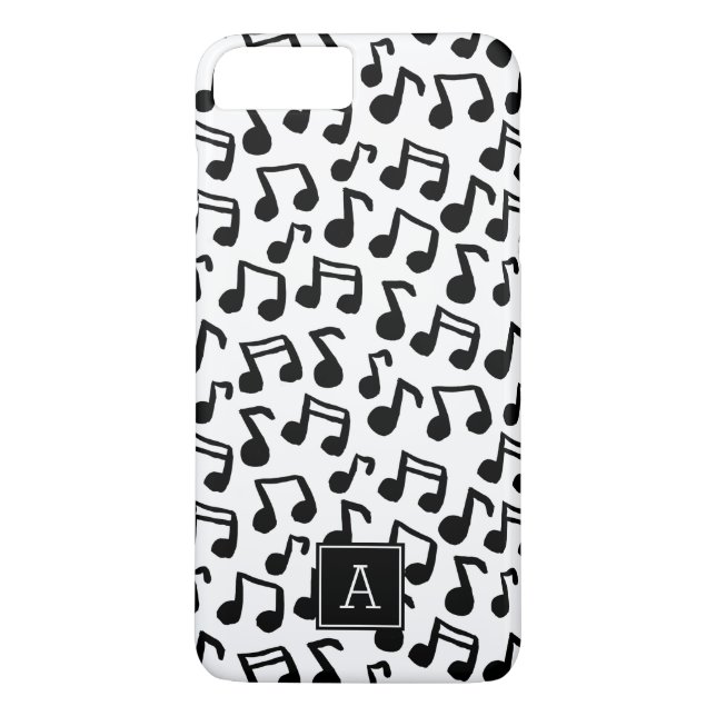 Monogram-Personlig av parfymskiktsdockan Musik not Case-Mate iPhone Skal (Baksida)