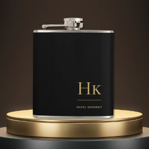 Monogram Personlig Black Guld Fickplunta