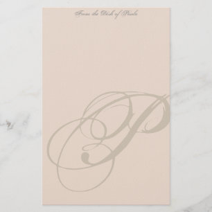 Monogram-Personlig Brevpapper