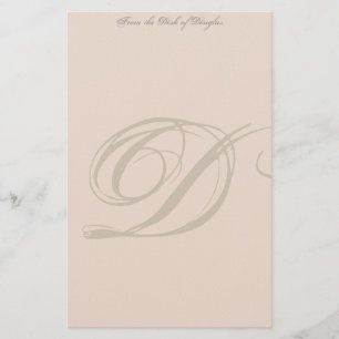 Monogram-Personlig Brevpapper