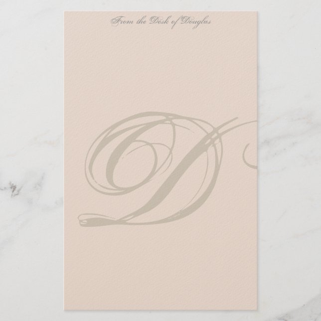 Monogram-Personlig Brevpapper (Framsida)