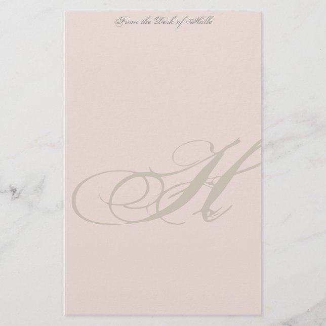 Monogram-Personlig Brevpapper (Framsida)