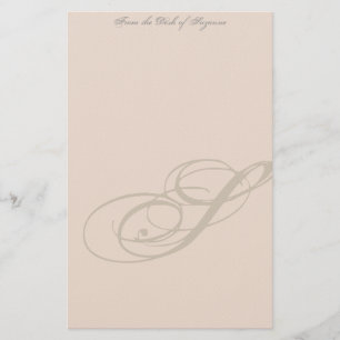 Monogram-Personlig Brevpapper
