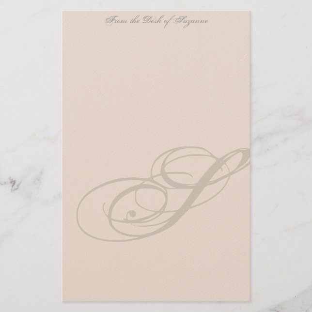 Monogram-Personlig Brevpapper (Framsida)