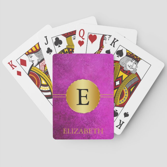 Monogram-Personlig Casinokort (Baksidan)