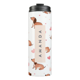 Monogram Personlig Cute Dachshund Hund