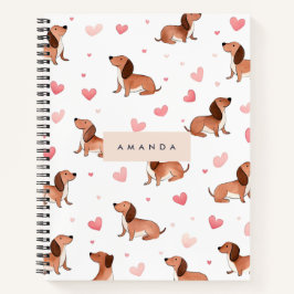 Monogram Personlig Cute Dachshund Hund