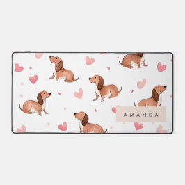 Monogram Personlig Cute Dachshund Hund