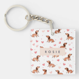 Monogram Personlig Cute Dachshund Hund