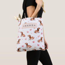 Monogram Personlig Cute Dachshund Hund