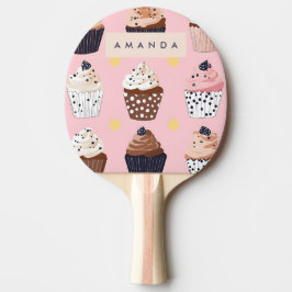 Monogram Personlig Cute Sweet Cupaka Pingisracket