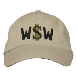 Monogram Personlig Dollar Sign Pengarar Broderad Keps