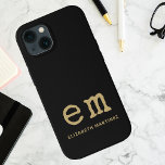 Monogram Personlig - enkel minimalistisk monokrom<br><div class="desc">Vi presenterar vår Monogram-Personlig Simple Minimalist Monochrome iphone case - ett sofistikerat tillbehör som är designat för dem som uppskattar ren estetik med en aning lyx. Iphone case har stor typografi i klassisk svartvitt och skapar en synlig och ren design. Den enkla, rena och överdimensionerade texten visar ett minsta svart...</div>