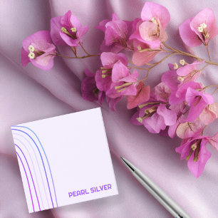 Monogram-Personlig för handgjord Linjer-ANPASSNING Post-it Block