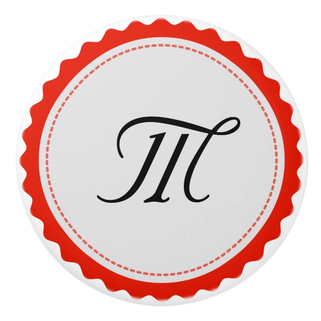 Monogram Personlig Modern #6 Knopp (Framsidan)