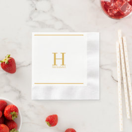 Monogram Personlig Napkin Pappersservett