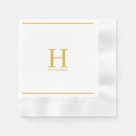Monogram Personlig Napkin Pappersservett