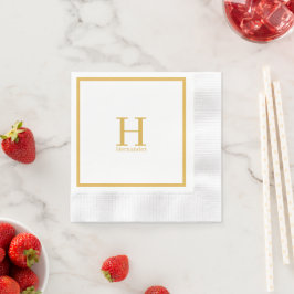 Monogram Personlig Napkin Pappersservett