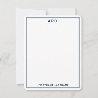 MONOGRAM PERSONLIG PREPPY STATIONARY TACK KORT