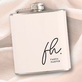 Monogram Personlig  Rosa Chic Bachelorette Fickplunta