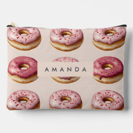 Monogram Personlig Rosa Donut Mönster