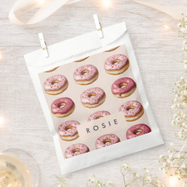 Monogram Personlig Rosa Donut Mönster