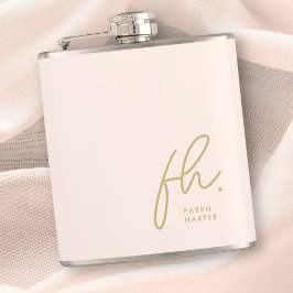 Monogram Personlig Rosa Guld Chic Bachelorette Fickplunta