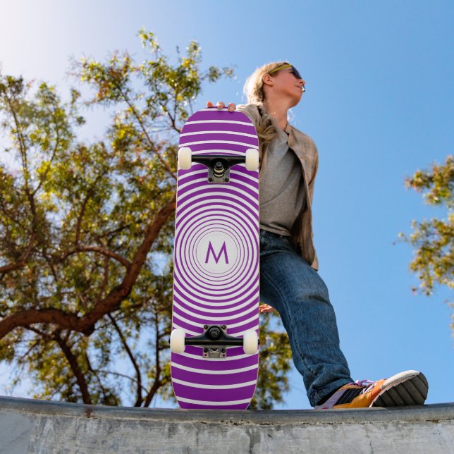 Monogram Personlig Skateboard Ditt Färg Brev (Utomhus 1)