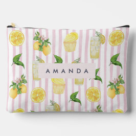Monogram Personlig Watercolor Lemons Lemonade