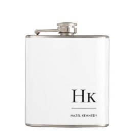 Monogram Personlig White Monogrammed Fickplunta