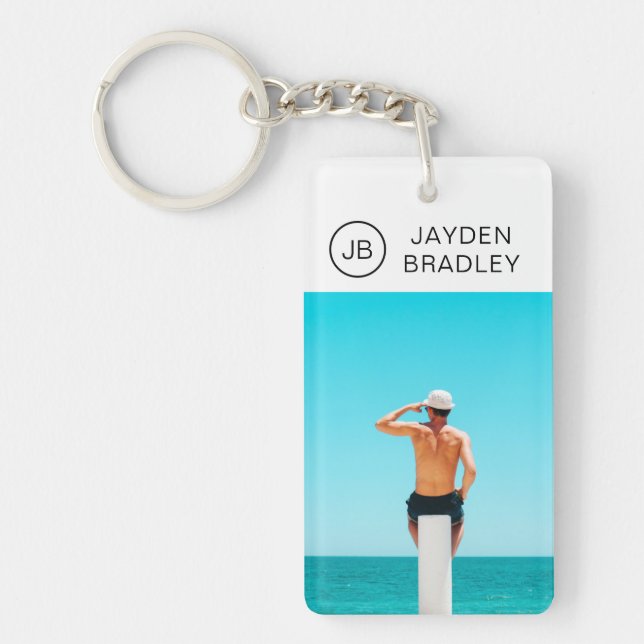 Monogram Photo Anpassningsbar Photo Personlig Namn (Framsidan)