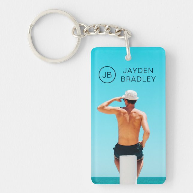 Monogram Photo Anpassningsbar Photo Personlig Namn (Framsidan)