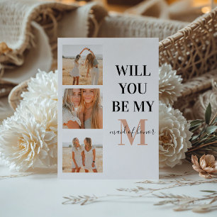 Monogram Photo, är du min Maid of honor?