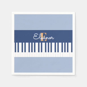 Monogram Piano Nycklar Musical Tangentbord Music Ä Pappersservett